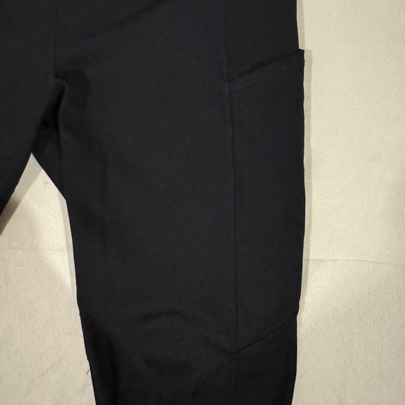 Lululemon Black High-Rise Leggings Size 10 Logo Athleisure Yoga Pants - Picture 4 of 6